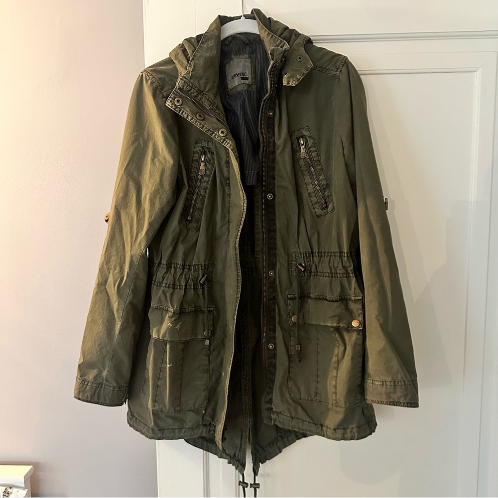 Levi’s Women’s Olive Green Hooded Jacket